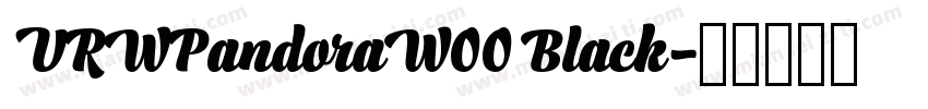 URWPandoraW00 Black字体转换